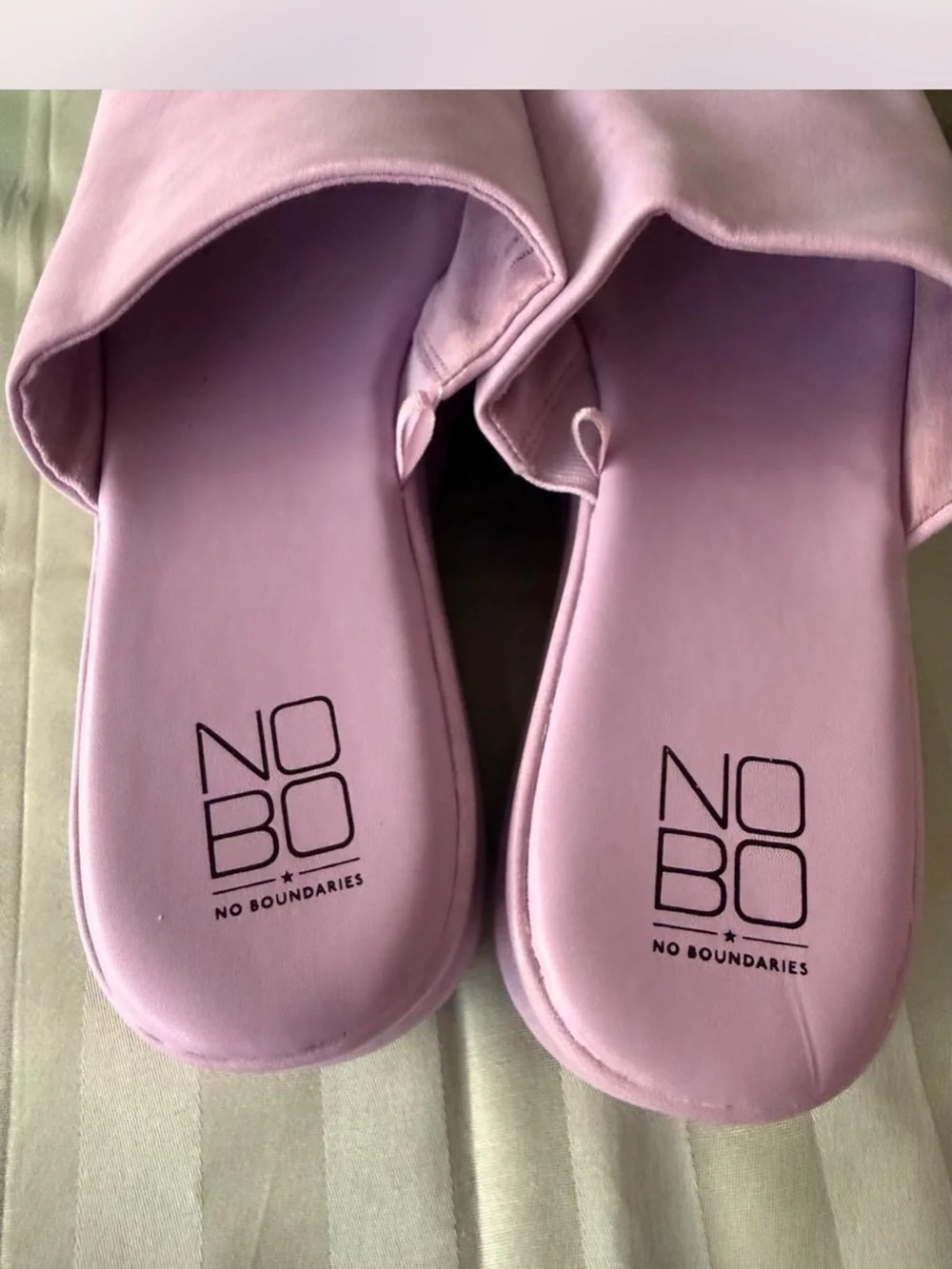 NOBO Urban Outfitters Platform Slide Sandals in Pastel Lavender 9